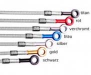 Stahlfelx Bremsleitungen mit ABE passend für breite A-arms wie e.atv, Houser, PGS arms 
